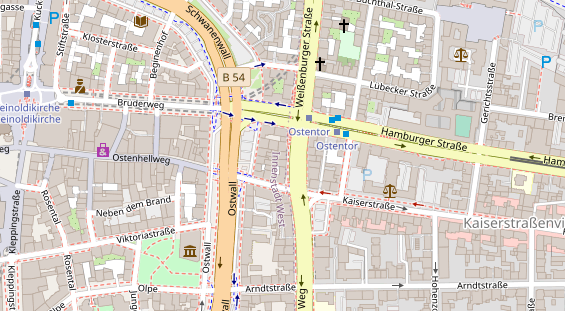 Friseur auf Satellitenbild