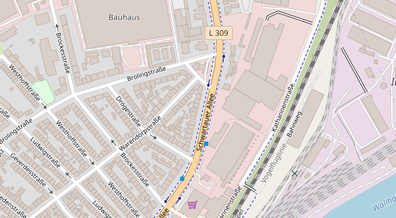 Friseur auf Satellitenbild