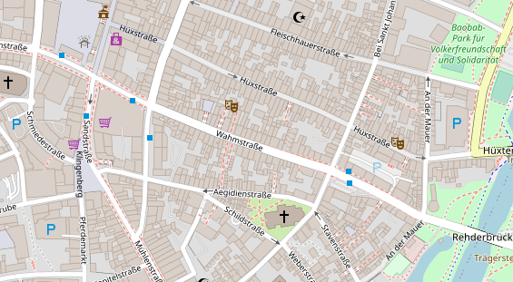 Friseur auf Satellitenbild