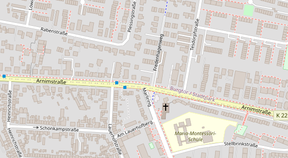 Friseur auf Satellitenbild