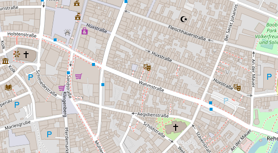 Friseur auf Satellitenbild