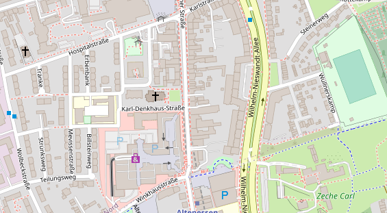 Friseur auf Satellitenbild