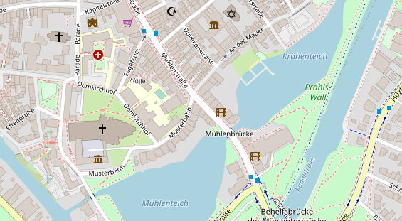 Friseur auf Satellitenbild