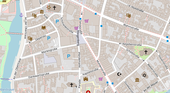 Friseur auf Satellitenbild