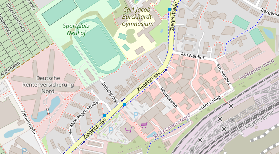 Friseur auf Satellitenbild