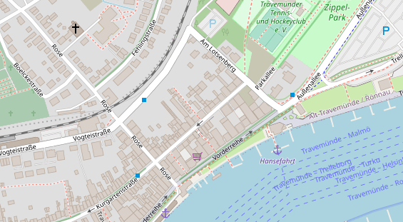 Friseur auf Satellitenbild