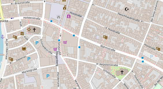 Friseur auf Satellitenbild