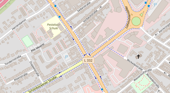 Friseur auf Satellitenbild