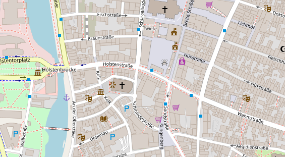 Friseur auf Satellitenbild