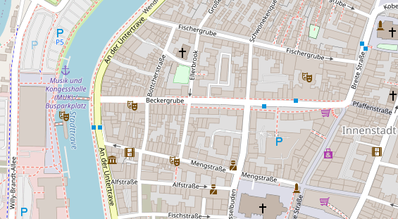 Friseur auf Satellitenbild