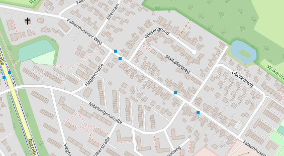 Friseur auf Satellitenbild