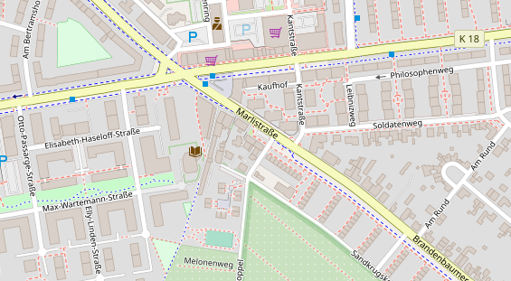 Friseur auf Satellitenbild