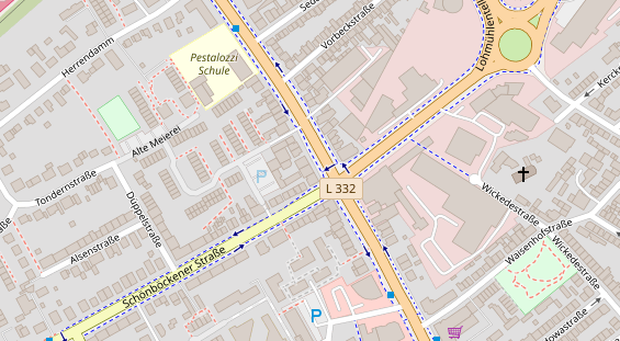 Friseur auf Satellitenbild