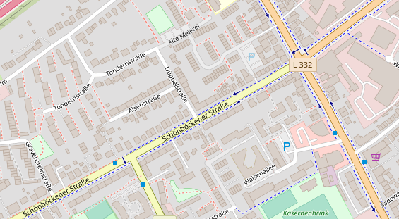 Friseur auf Satellitenbild