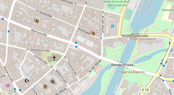 Friseur auf Satellitenbild