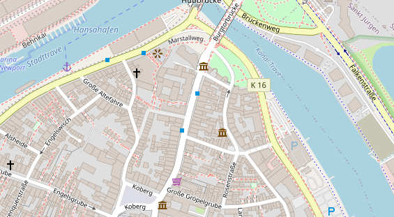 Friseur auf Satellitenbild