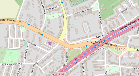 Friseur auf Satellitenbild