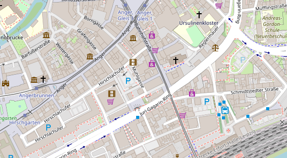 Friseur auf Satellitenbild