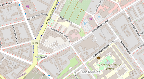 Friseur auf Satellitenbild