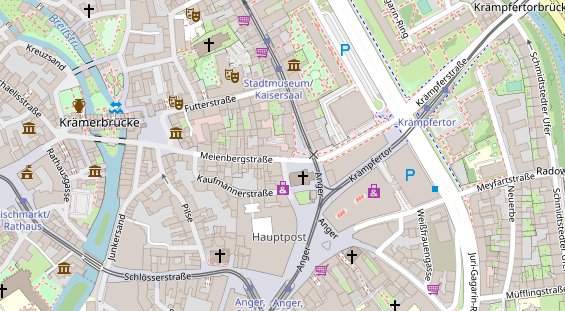 Friseur auf Satellitenbild