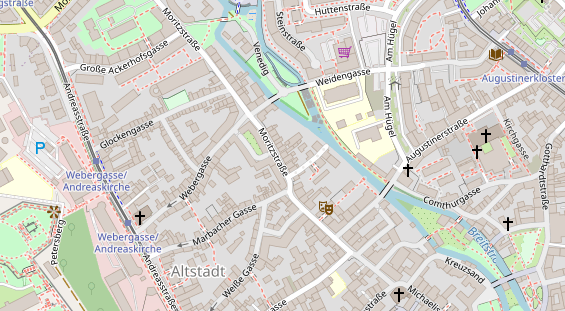 Friseur auf Satellitenbild