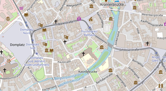 Friseur auf Satellitenbild