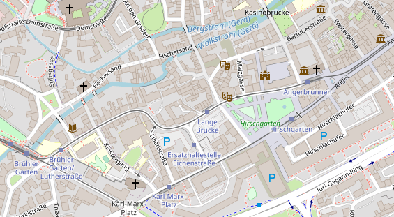 Friseur auf Satellitenbild