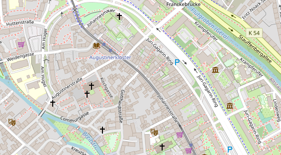 Friseur auf Satellitenbild