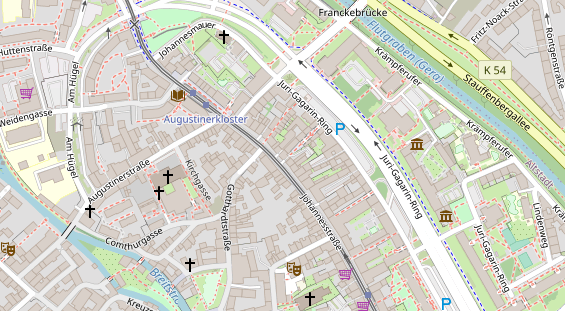 Friseur auf Satellitenbild