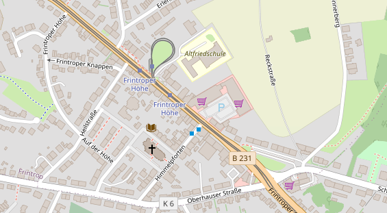 Friseur auf Satellitenbild