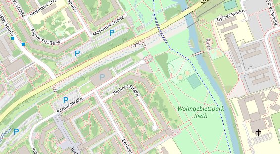 Friseur auf Satellitenbild