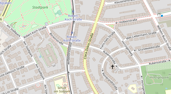 Friseur auf Satellitenbild