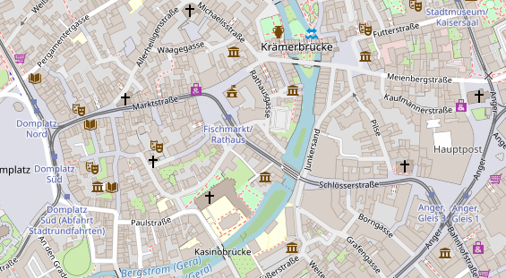 Friseur auf Satellitenbild