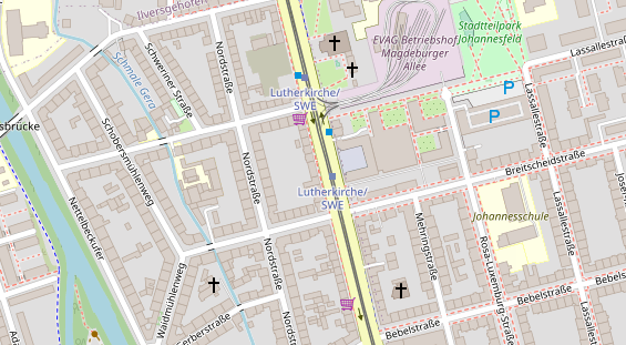 Friseur auf Satellitenbild