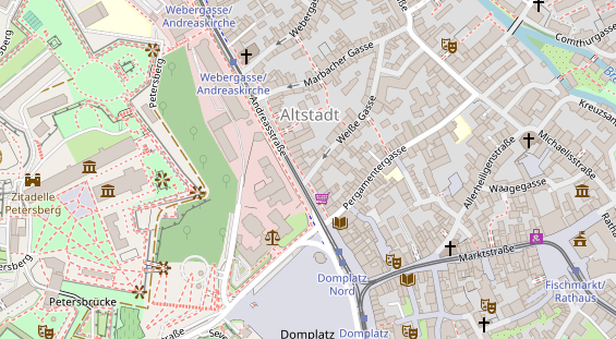 Friseur auf Satellitenbild