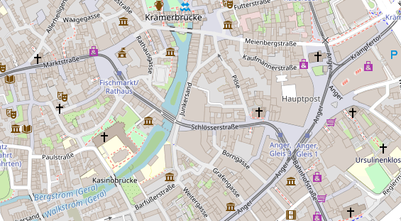 Friseur auf Satellitenbild