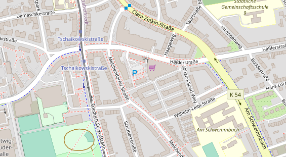 Friseur auf Satellitenbild