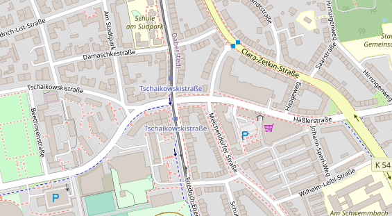 Friseur auf Satellitenbild