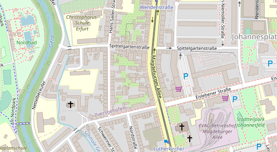 Friseur auf Satellitenbild