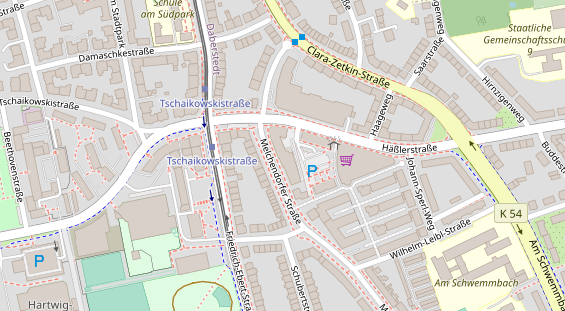 Friseur auf Satellitenbild