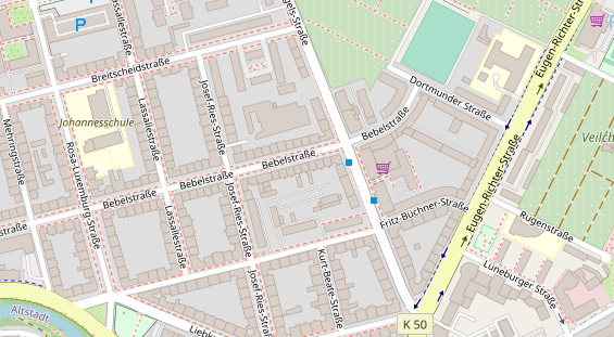 Friseur auf Satellitenbild