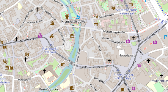 Friseur auf Satellitenbild