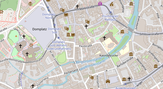 Friseur auf Satellitenbild