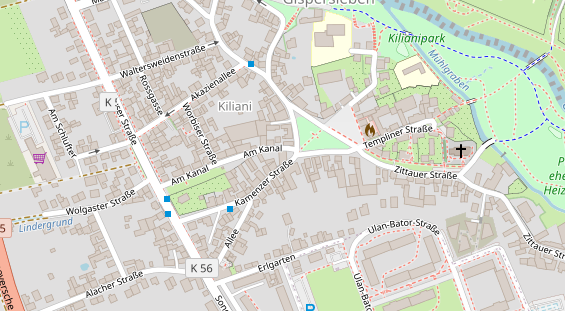 Friseur auf Satellitenbild