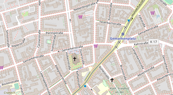 Friseur auf Satellitenbild