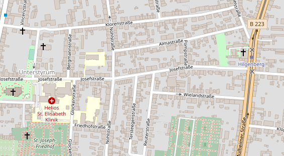 Friseur auf Satellitenbild