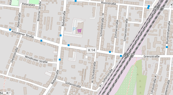 Friseur auf Satellitenbild