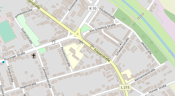 Friseur auf Satellitenbild