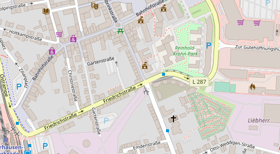 Friseur auf Satellitenbild