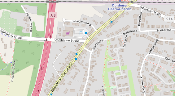 Friseur auf Satellitenbild